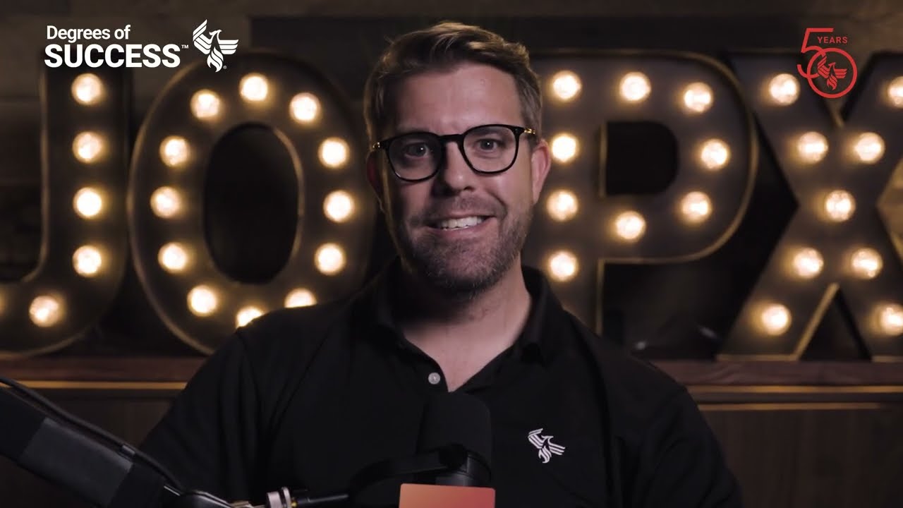 Play intro video of Degrees of Success podcast's new host, Keith Chandler.