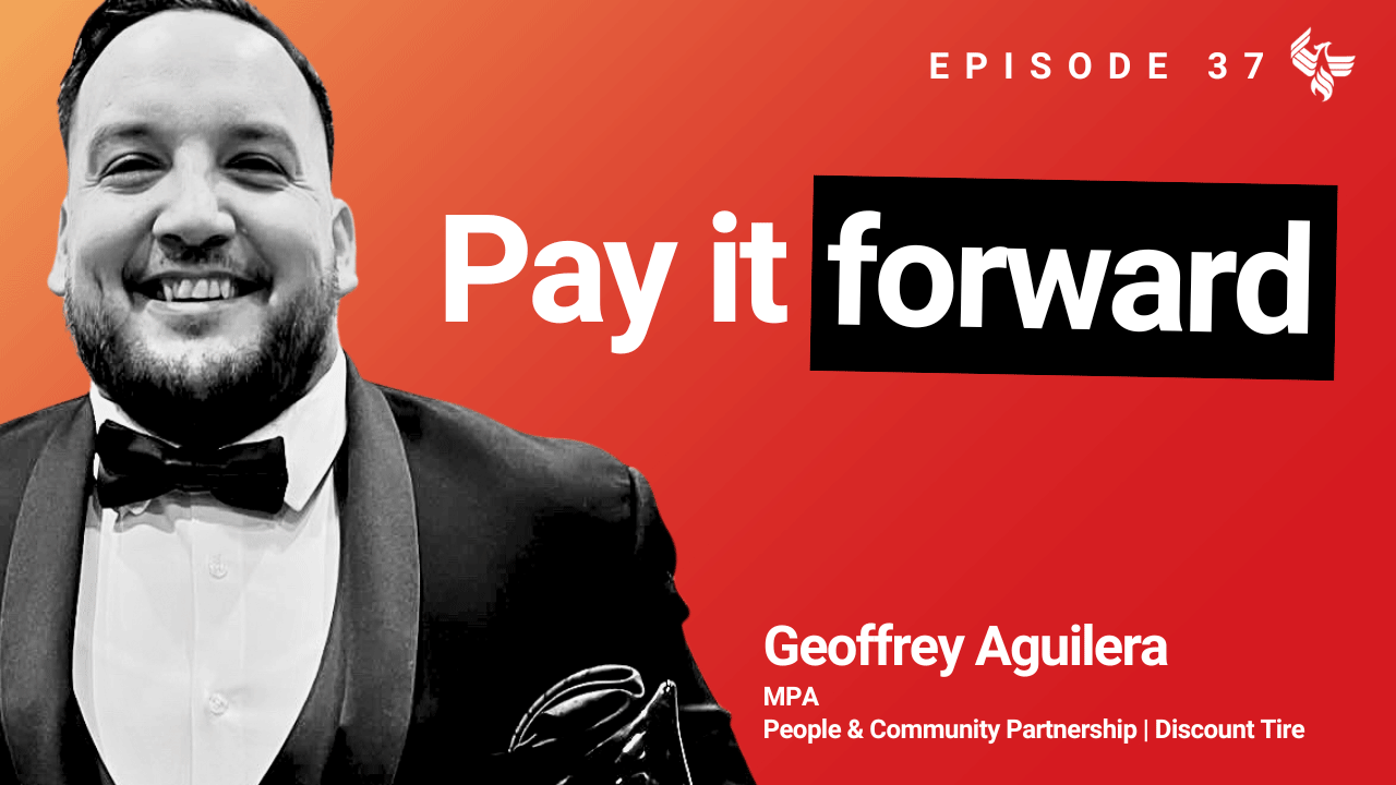 Play video of episode thirty-seven of the Degrees of Success podcast featuring Geoffrey Aguilera