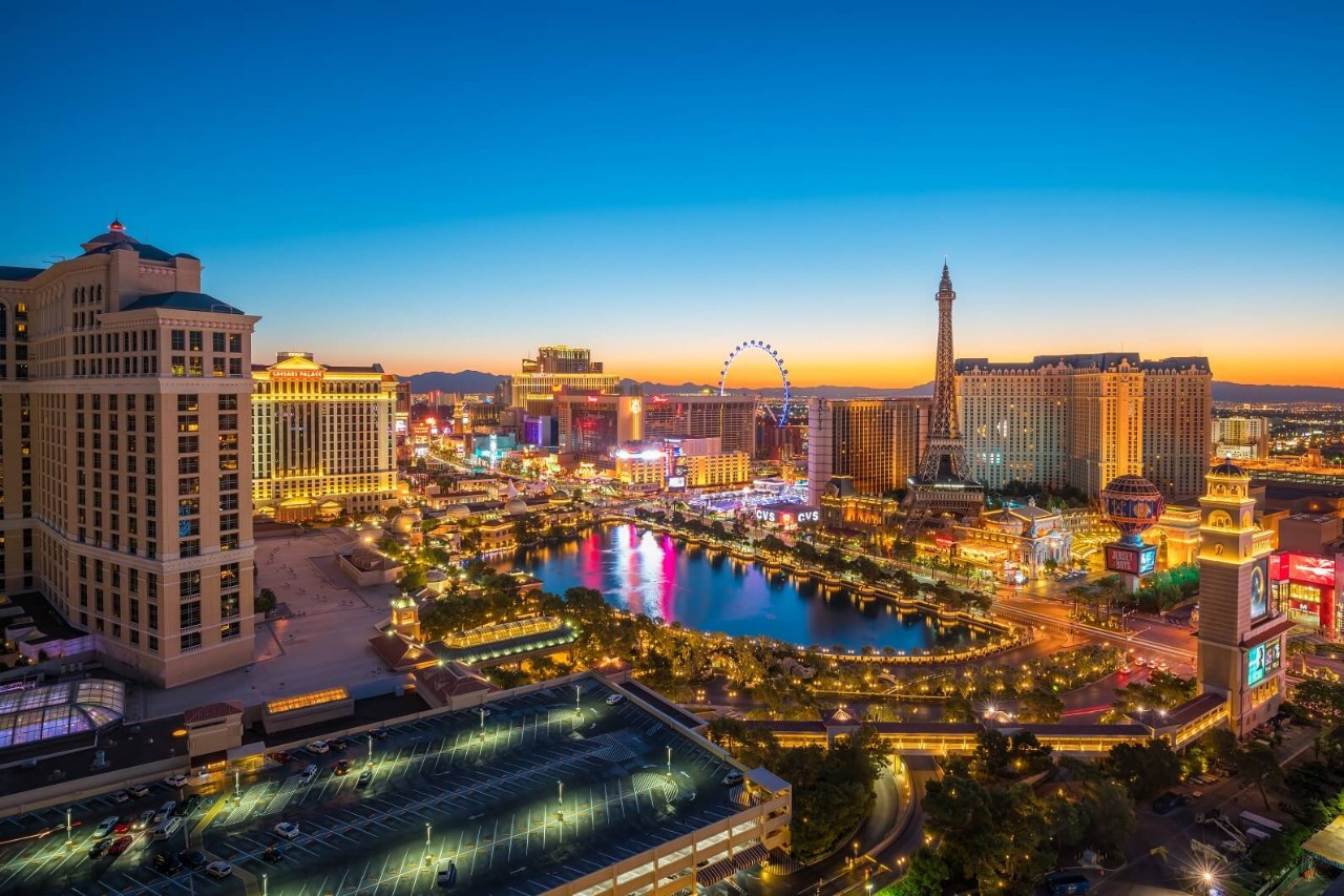 Overview of Las Vegas strip